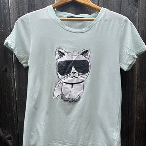 Karl Lagerfeld T-shirt with choupette size Medium
